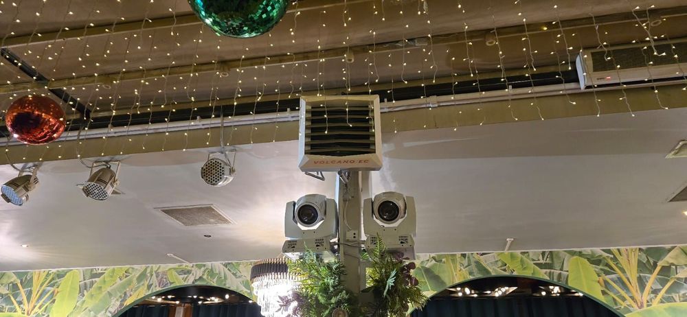 Монтаж тепловентиляторов, тепловых завес Volcano