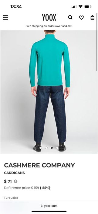 Италианска кашмирена жилетка за мъж XXXL нова