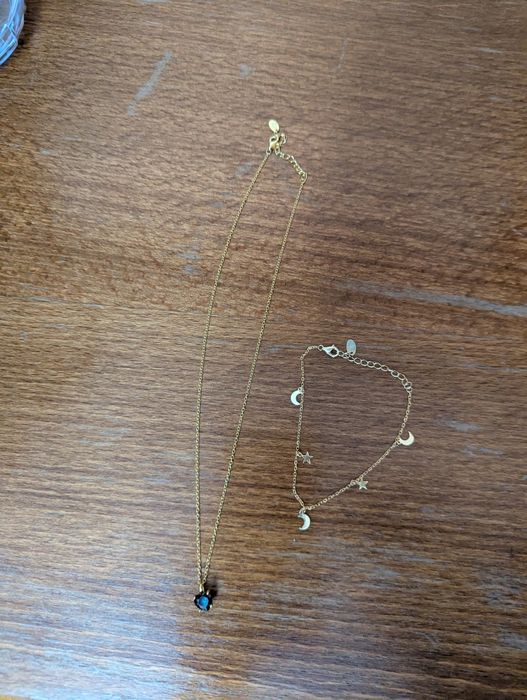 Lanti de   argint culoare de aur