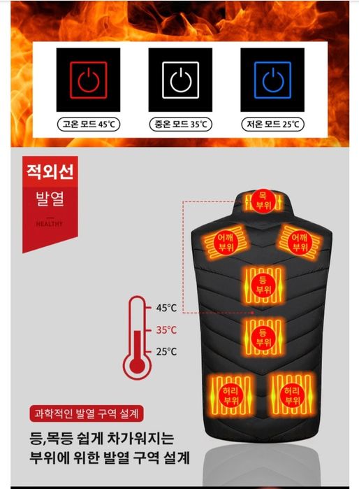 Универсальная жилетка с подогревом!(привезли из Южной Кореи).