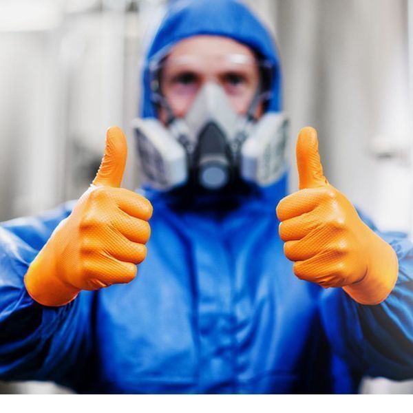 Премиум нитрилни ръкавици mercator gogrip за механици, размер l 50 бр.