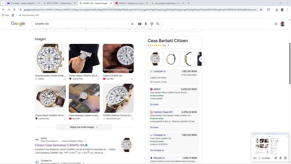 Citizen eco-drive,cronograf,WR 10 bar,arata si functioneaza, ca nou .