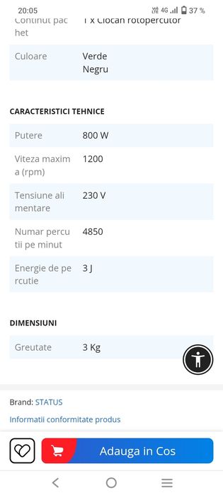 Ciocan rotopercutor și mașină de găurit