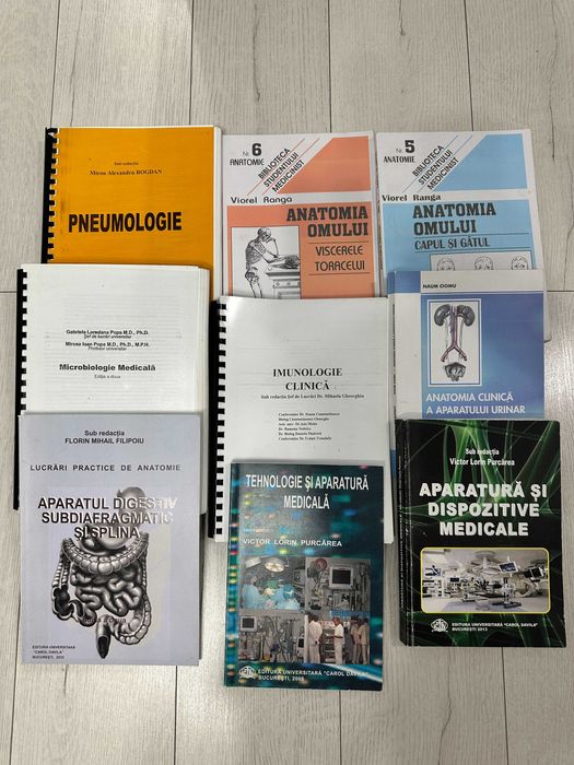 Carti, manuale, tratate si atlase pentru medicina generala - An 1-6