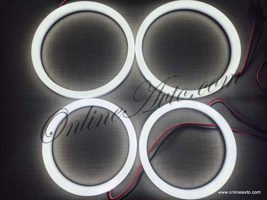 Бели Cotton LED Angel Eyes-Ангелски очи BMW E90/E91/E92 Xenon White