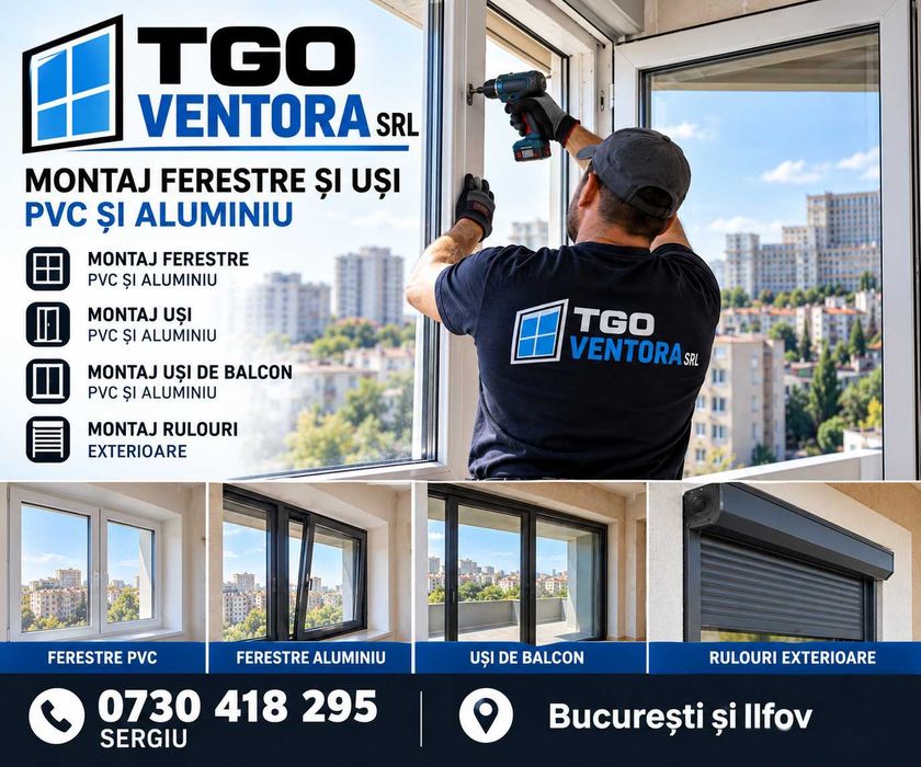 Montaj si Reparatii ferestre PVC si Aluminiu