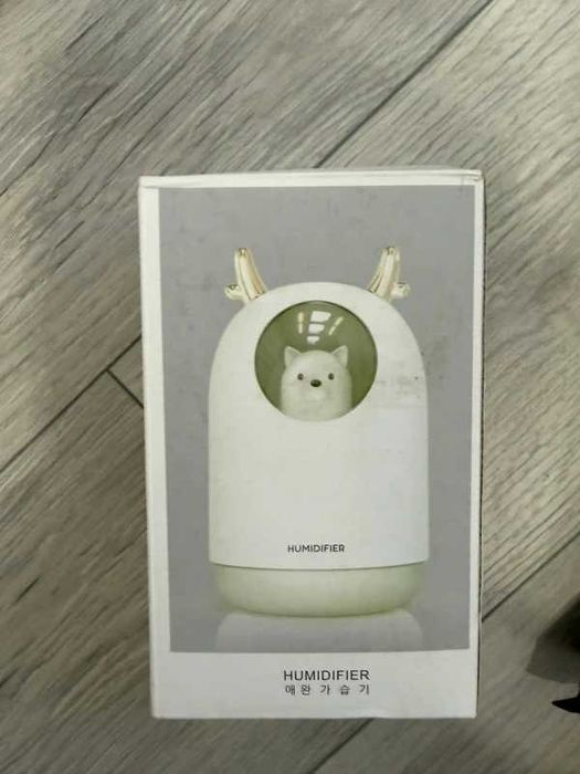 Umidificator aer copii Ursuleț, 300ml, USB, aromaterapie, lumină RGB, silențios