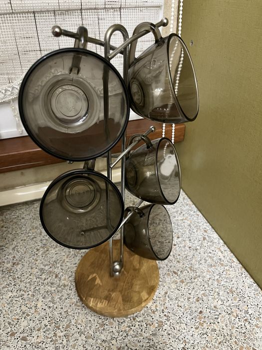 5 кружек/чашек Luminarc с подставкой