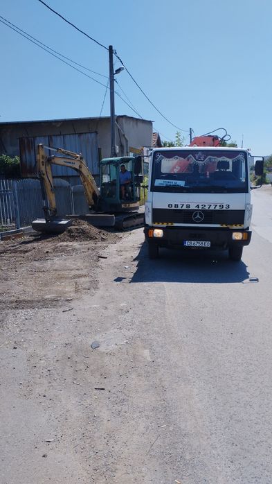 Транспорт със самосвал с кран за София и околностите