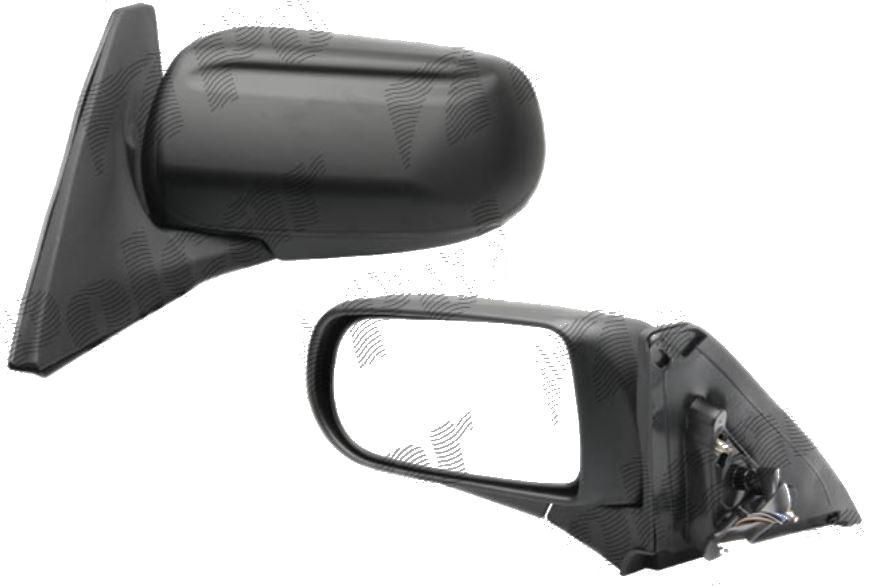 Oglinda exterioara Mazda 323 (Bj) 1998-2003, Mazda 323F 1998-2003 partea dreapta View Max crom convex carcasa neagra reglare electrica cu incalzire