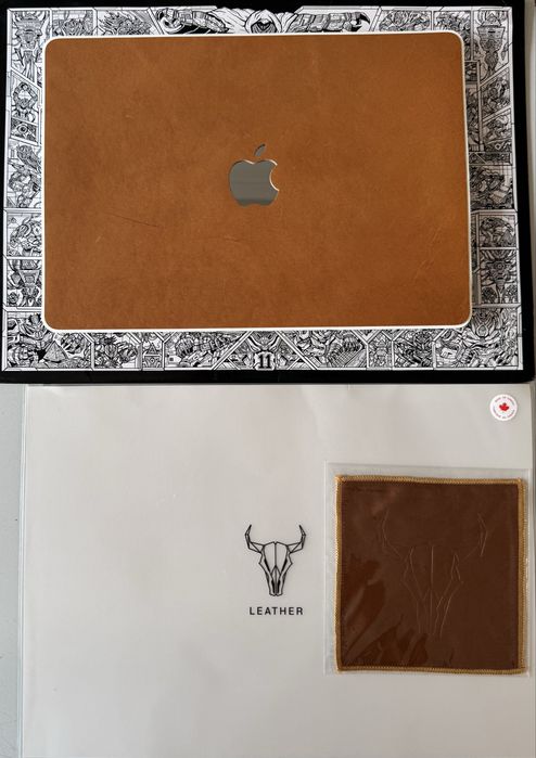 Dbrand genuine leather cover husa din piele naturala tabacita vegetal for MacBook Air 13 inch M5-M2