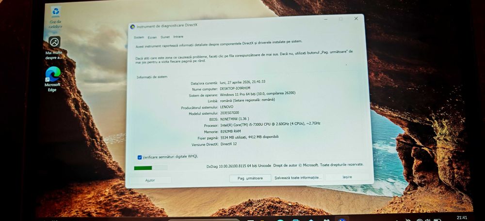 Lenovo ThinkPad  X1 Yoga  gen2 i5-7300U 8GB RAM SSD NVMe 256GB WQHD 2k Touch 2 în 1 4G/LTE – ideal pentru diagnoză, carcasă magneziu  dezmembrez
