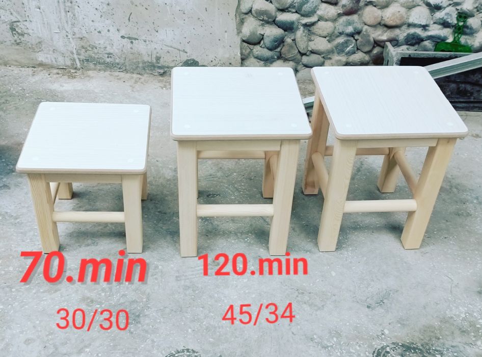 Табуретка мебель качественный материа  sifatli taxtadan ishlangan