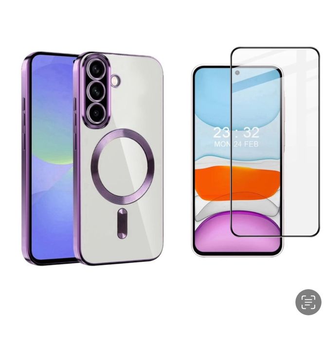 Husa Magnetica Luxury+Folie Sticla Samsung A35/A55/A36/A56/A16/A17/A07