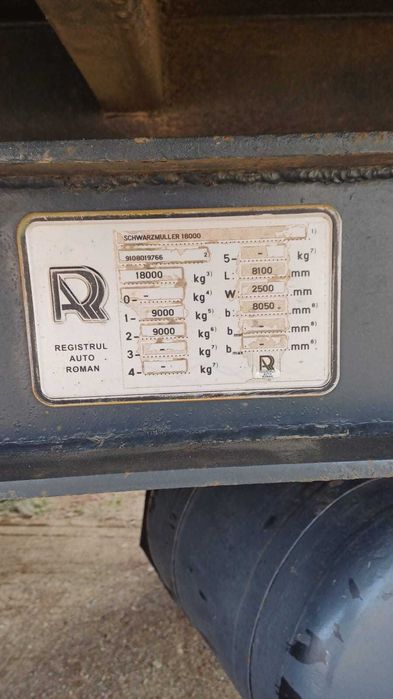 Vând Remorcă Schwarzmuller