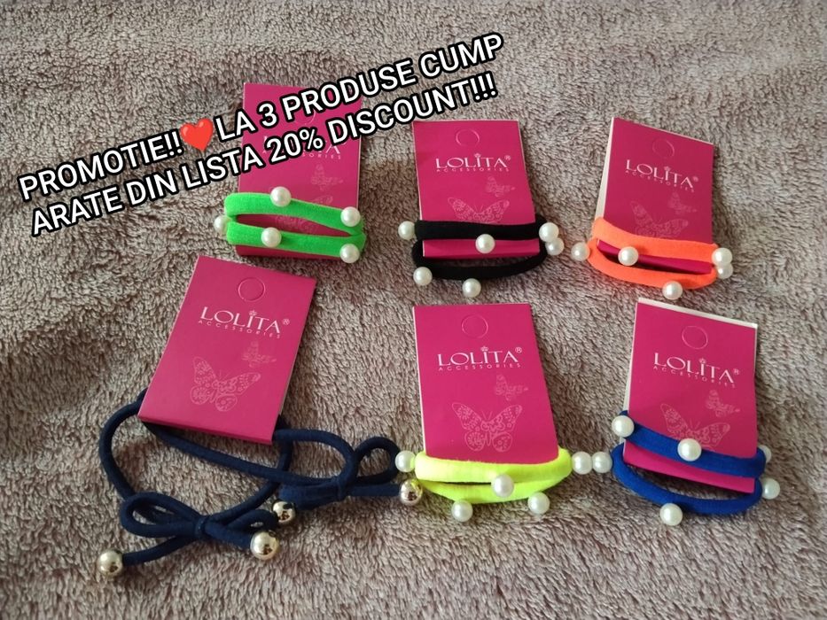 12 bucati elastice par fetite