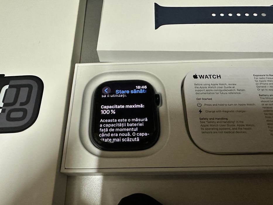 Apple watch 10 46mm La cutie 3 Bratari  Milanese Original baterie 100%