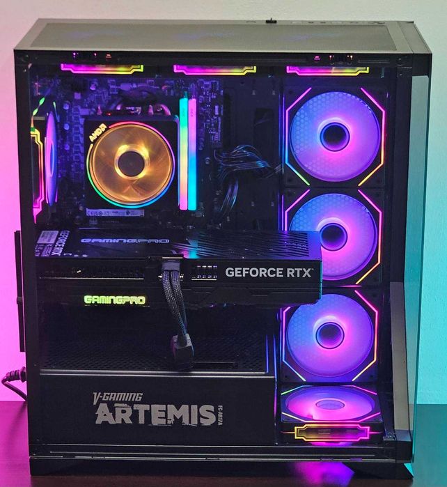 RTX 5070 12GB/Ryzen 7-7700/RAM 32GB/SSD 1TB/Чисто Нов+Гаранция