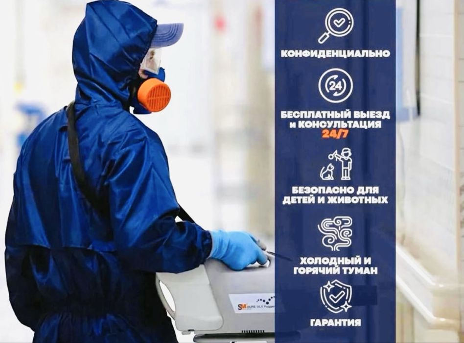 Уничтожение тараканов. Таракандарды Жою. Дезинфекция дома и квартиры