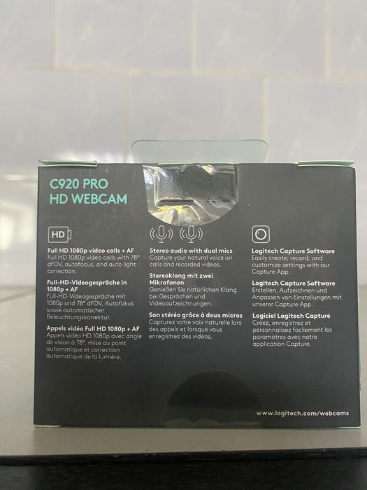 Продам веб камеру  Logitech HD Pro Webcam C920