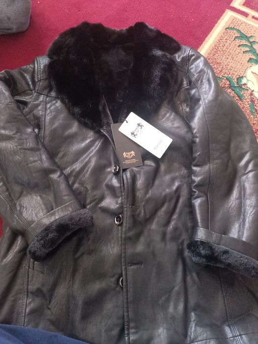 Кожанный дубленка