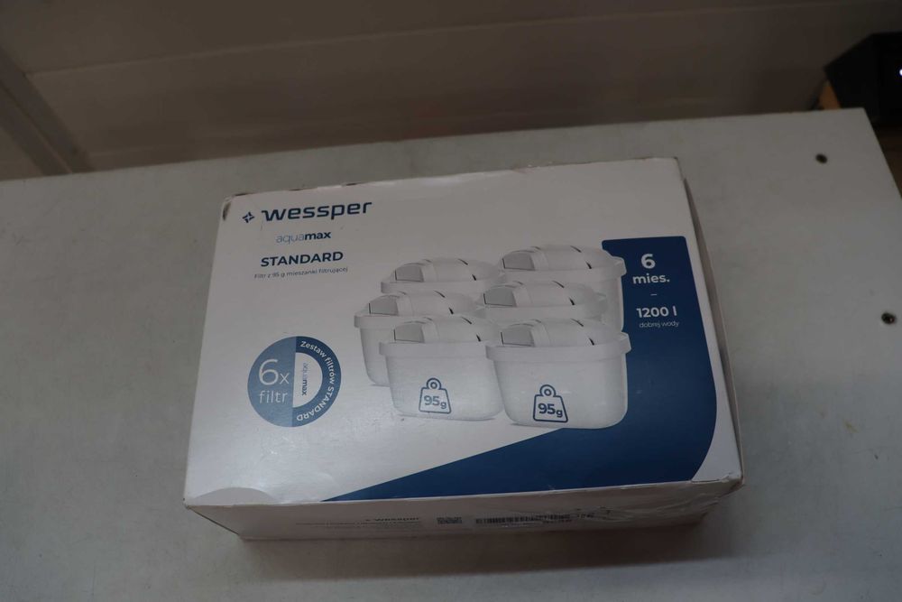 Воден филтър, Wessper AquaMax, съвместим с Brita Maxtra, Dafi Unimax, 6 броя