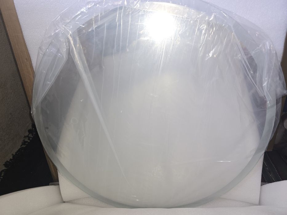 Кръгло LED огледало за баня Ф60/80 см, bluetooth обезпотяване дървесна