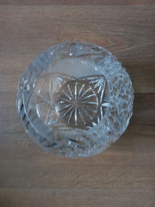 Ваза топка, кристал, висока 15см,
