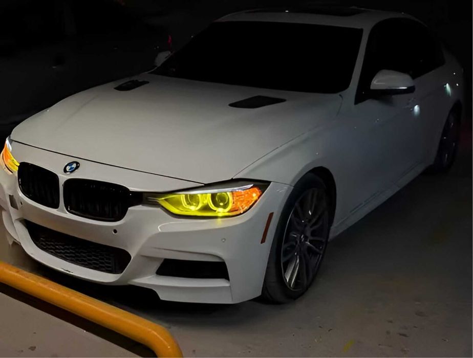 Гаранция! Жълти Висококачествени DRL Angel Eyes за BMW F30 F31 Pre-LCI