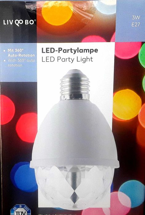Bec cu LED-URI pentru petreceri cu sistem automat de rotire NOU-25 Lei