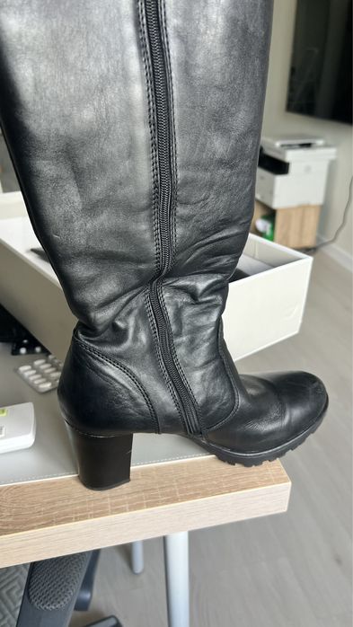 Сапоги кожанные бу