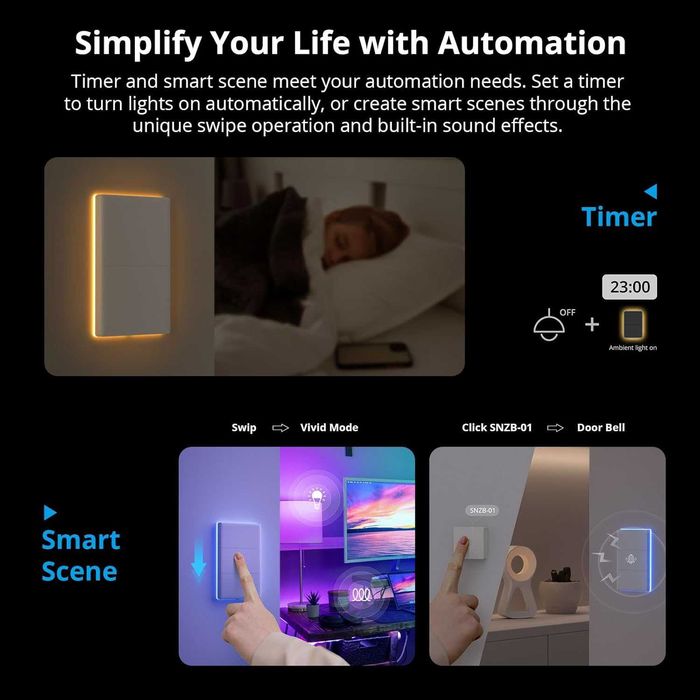 SONOFF T5 4C 120 смарт WiFi ключ