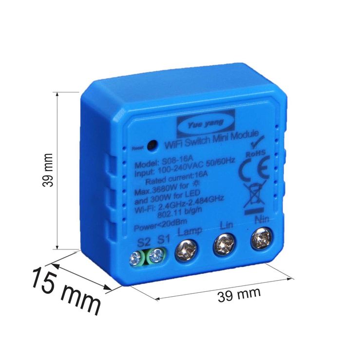 Smart WiFi Switch Module S09- 1 или S03- 10А