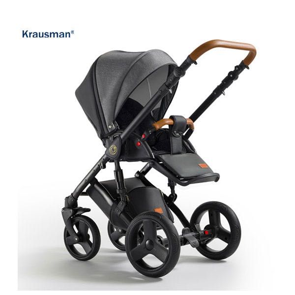 Детска количка 3 в 1 Krausman Nexxo черна