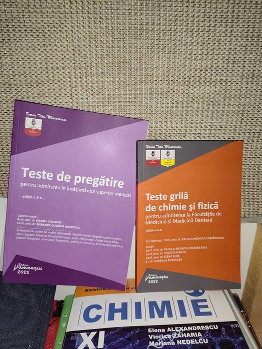Culegeri de teste pentru admiterea la Medicină