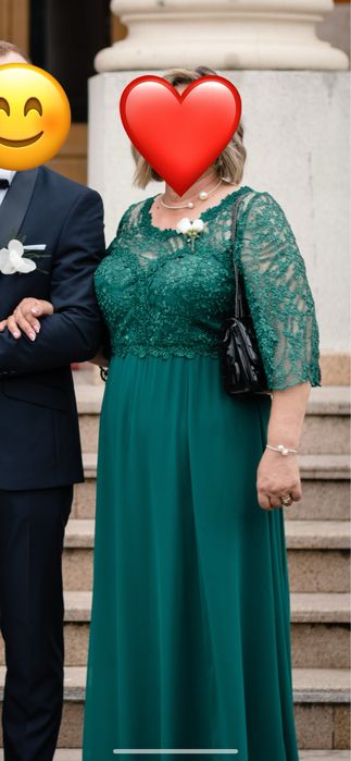 Rochie de seara verde smarald
