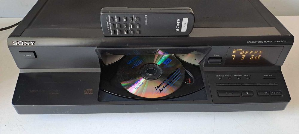 Sony CDP-CE105 CD Changer 5 Discuri – Telecomanda Originala – Hybrid DAC