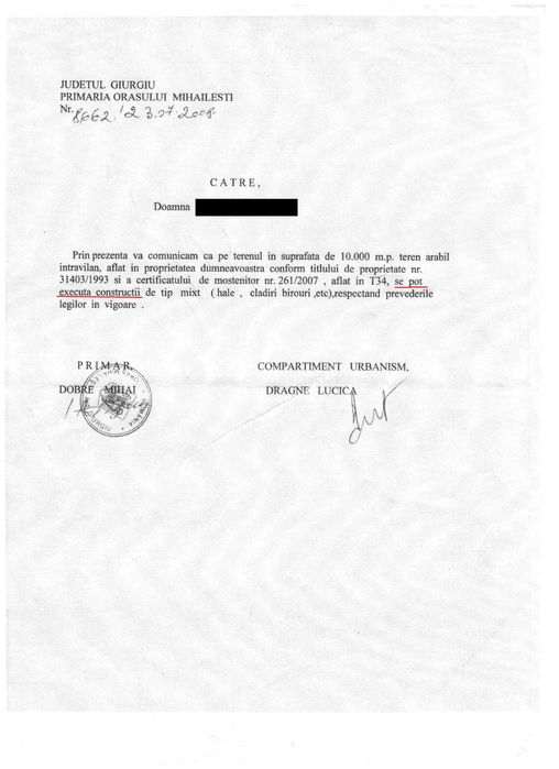 Teren Mihailesti. Super Oferta! Urgent!