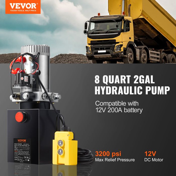 Pompa Hidraulica 7.6L Actionare Unica DC 12V