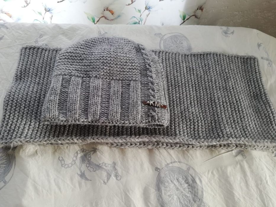 Зимняя шапка + снуд.