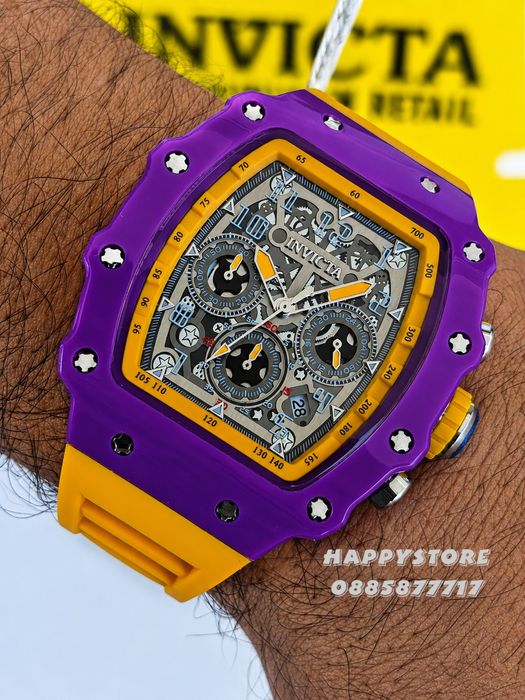 INVICTA Racing Nitro purple 44 mm, Инвикта нов мъжки часовник