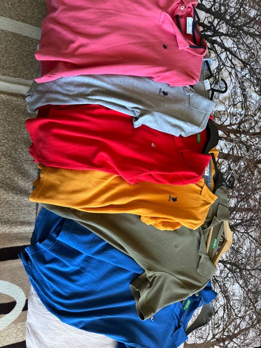 Тениски с яка US Polo, Benetton, Springfield, размери M,S