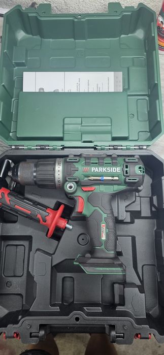 Ударна бормашина Parkside, 3 в 1, Високопроизводителна, Последно поколение, 20V 45Nm, Включени аксесоари, Без батерия и зарядно