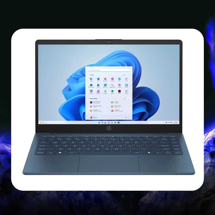 Ноутбук HP 14 N150 / 4 ГБ / eMMC 128 ГБ / 14", ABYSS BLUE