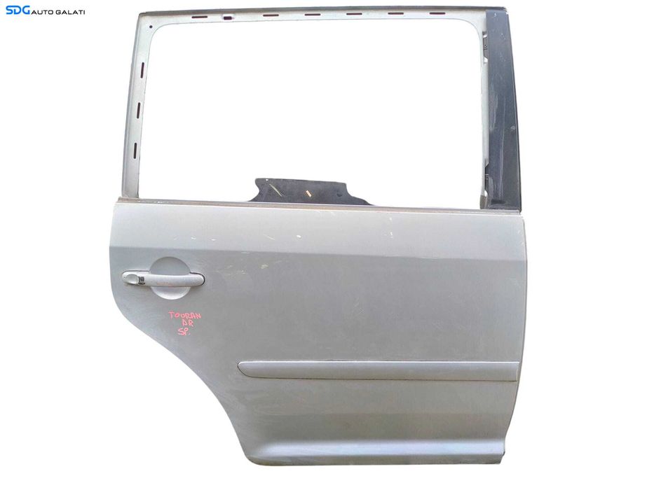 Usa Usi Portiera Portiere Dreapta Spate Volkswagen Touran 1T1 1T2 NFL Non Facelift 2003 - 2007 Culoare Gri Argintiu [LC0104]
