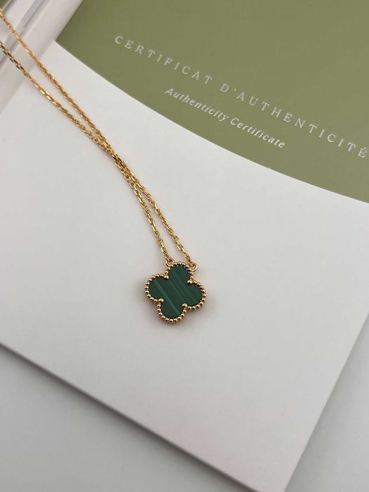 Колье малахит Van Cleef