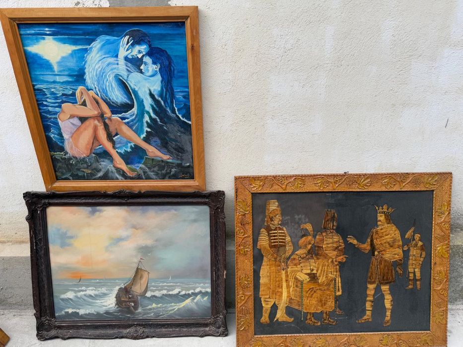 Tablouri picturi lemn pictori diferite modele