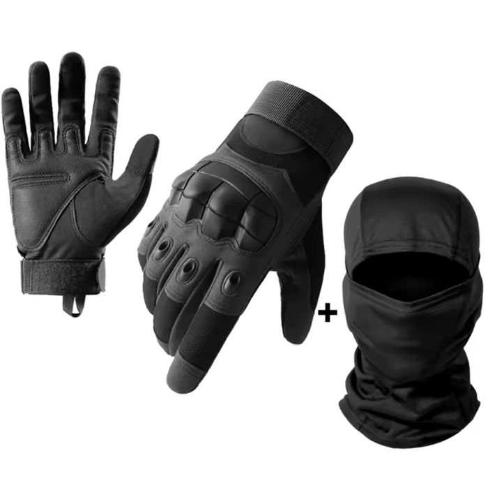 Cagula Moto + Mănuși Moto Set