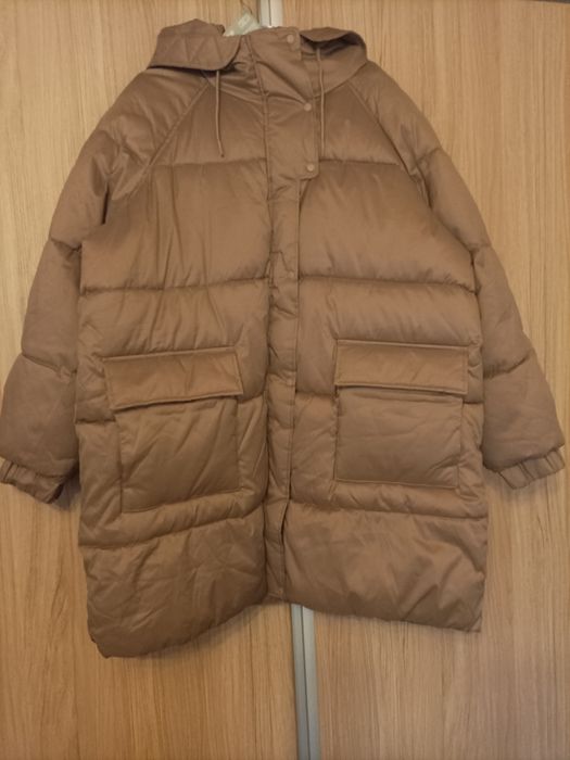 Ново макси зимно, дълго яке с качулка