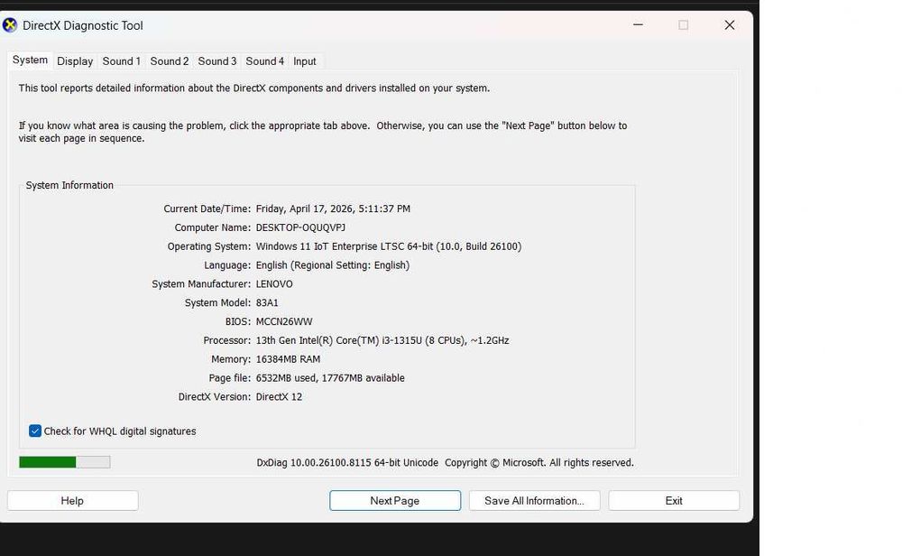 Laptop Lenovo V15 G4 15.6 IPS Intel i3-1315U 16GB RAM 256GB SSD
